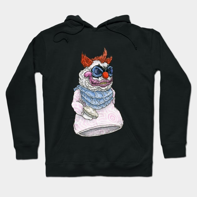 Fatso, Killer Klowns - Horror Hand Puppet Hoodie by ScottBokma